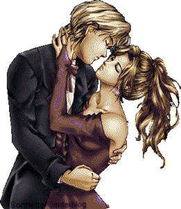 Gif animé bisous amoureux